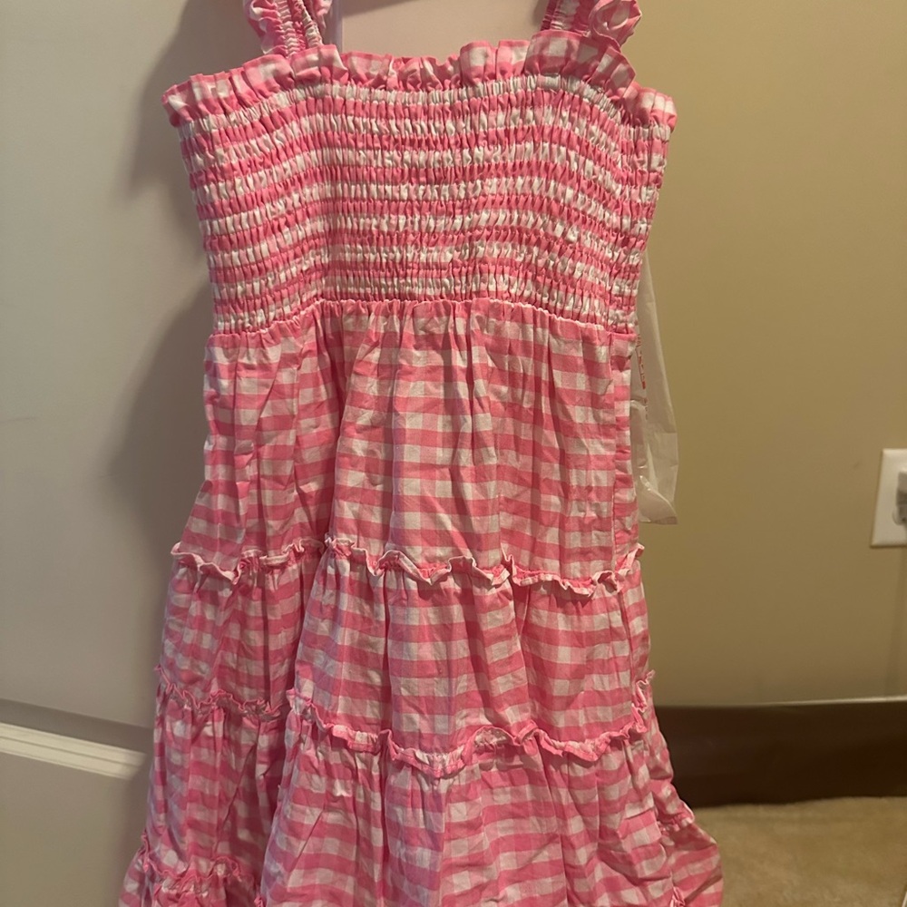 Pink Gingham Kids Dress Classic Whimsy brand size 6